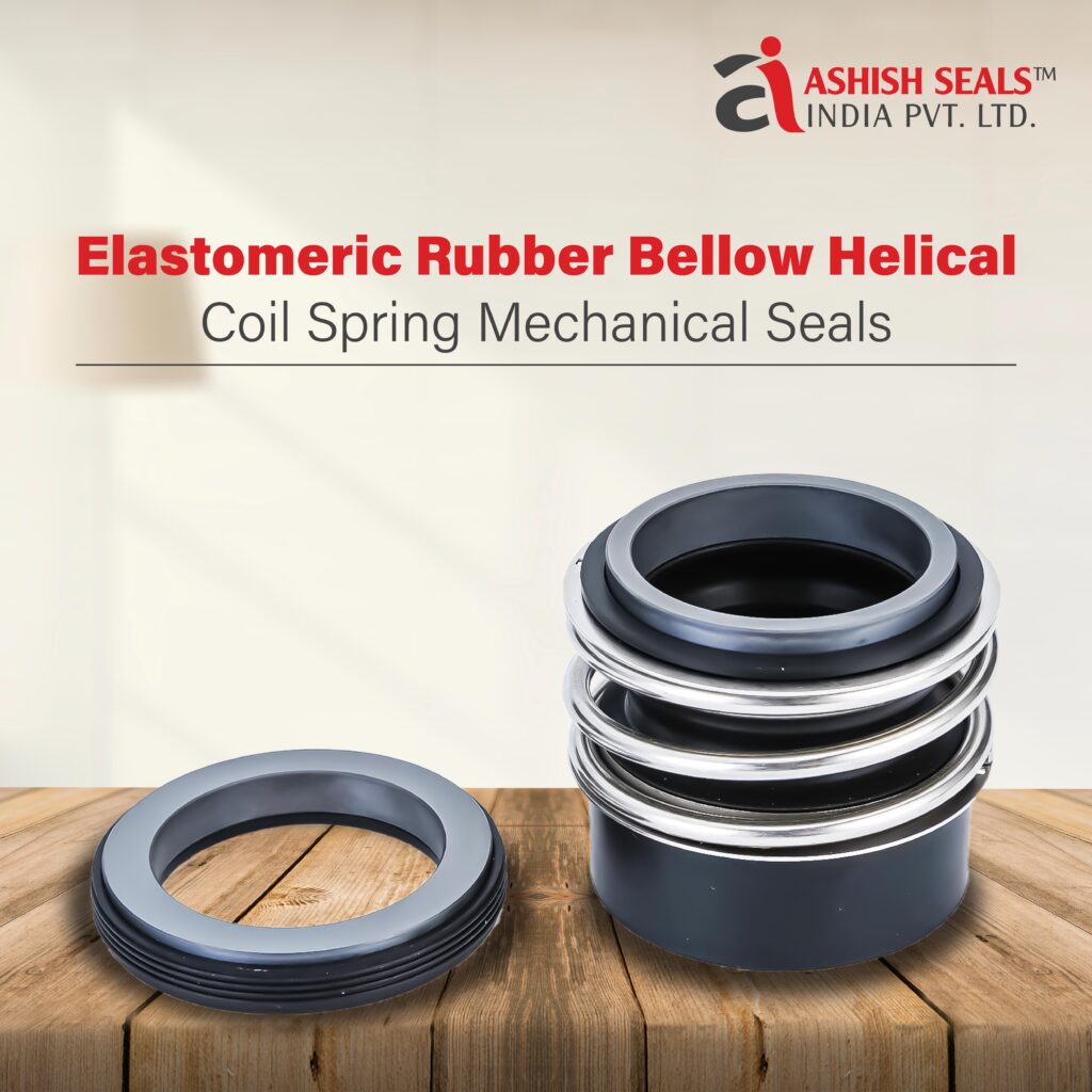 Elastomeric Rubber Bellow Helical Coil Spring Mechanical Seal