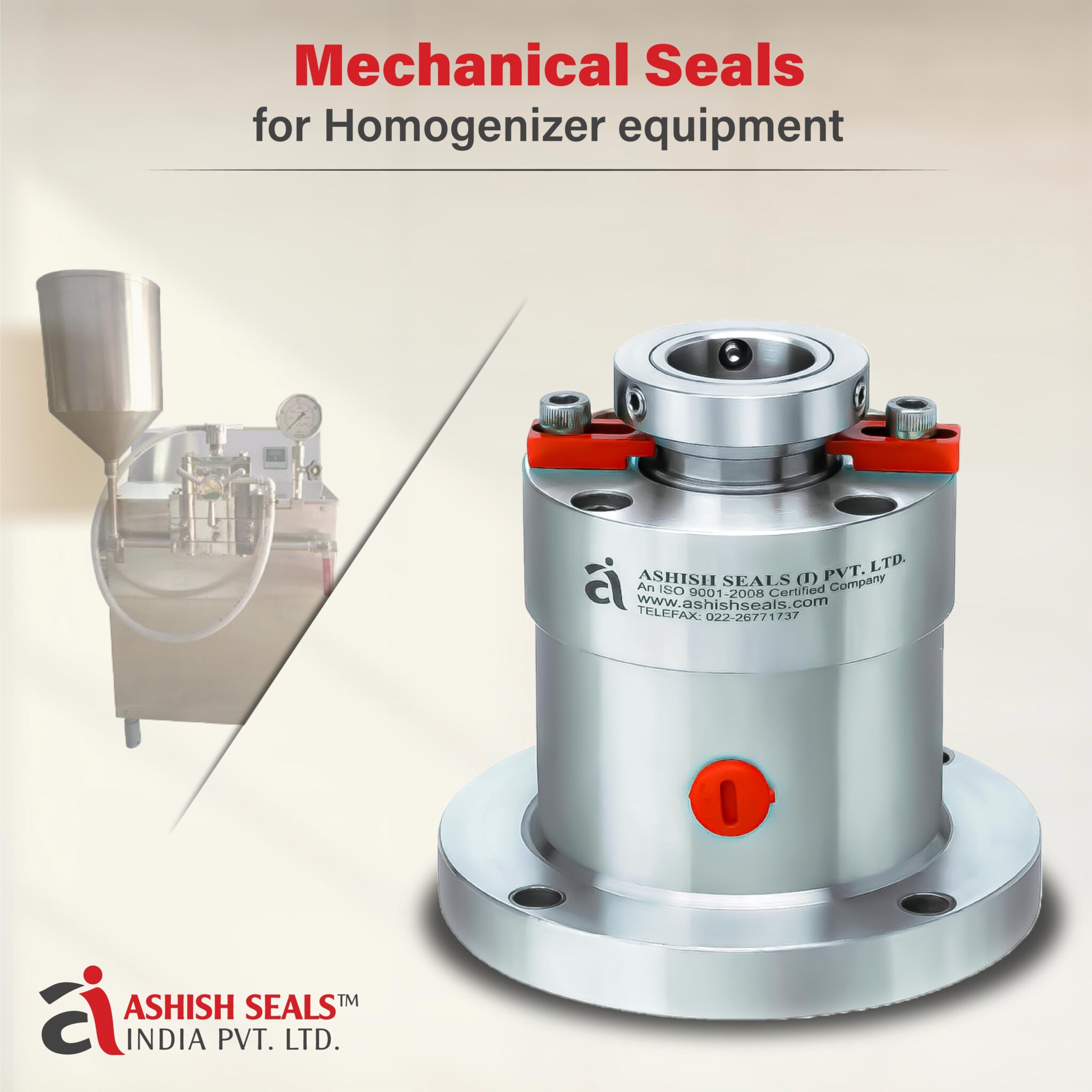 Mechanical Seals for Homogenizer manufacturer and exporter in Mumbai