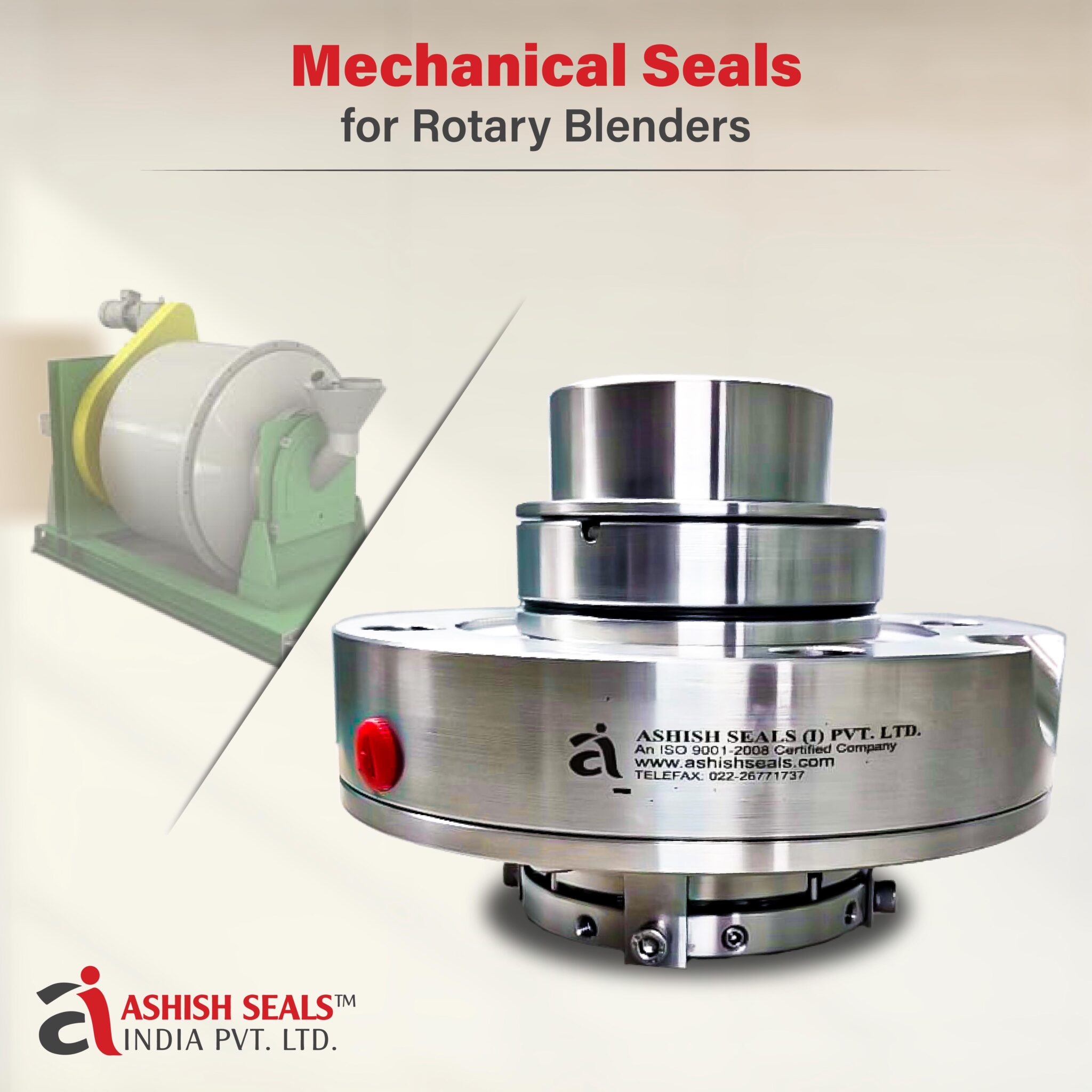 Mechanical Seal for Rotary Blenders manufacturer and exporter in Mumbai