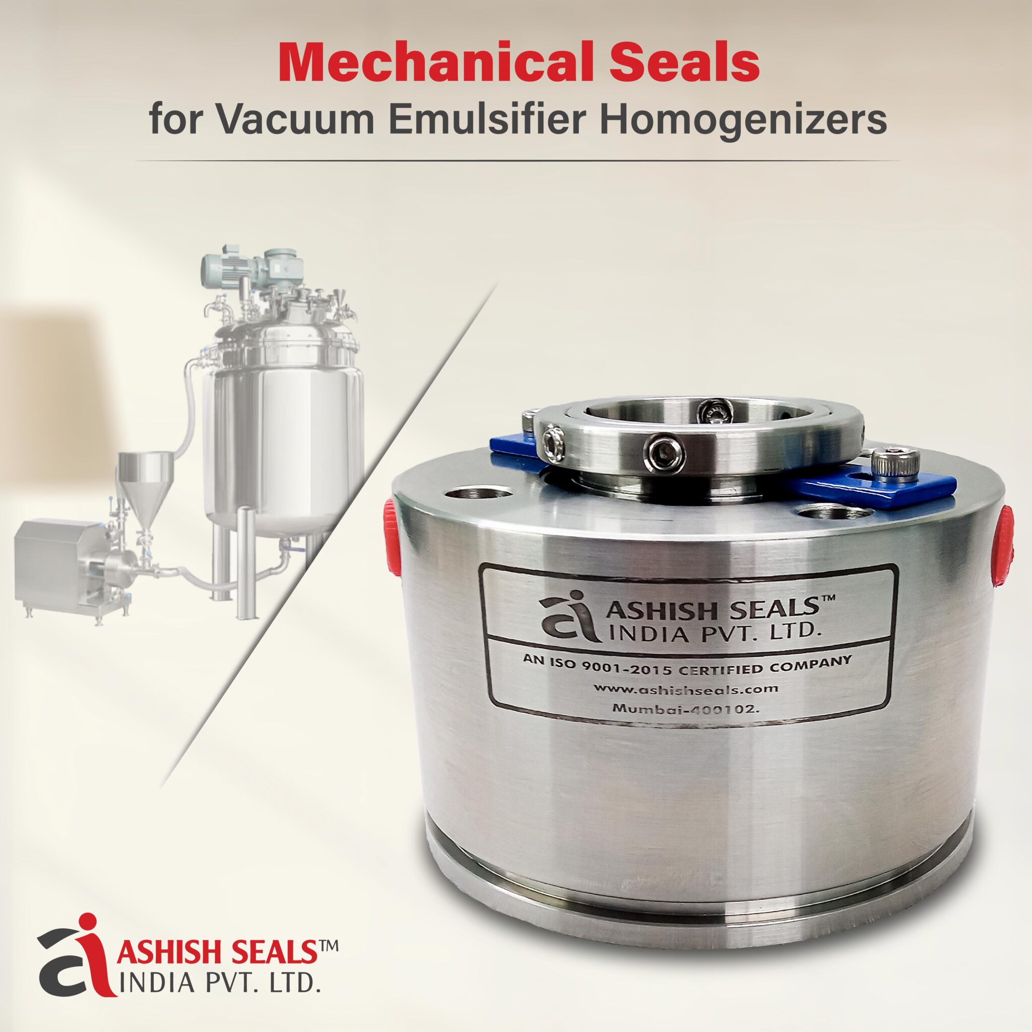 Mechanical Seals for Vacuum Emulsifiers and Homogenizers